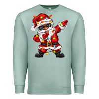 Seafoam afro dabbing santa Premium Sweatshirt - Zillion Design Studio