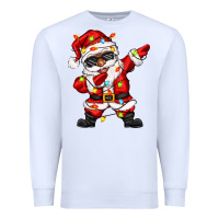 White afro dabbing santa Premium Sweatshirt - Zillion Design Studio