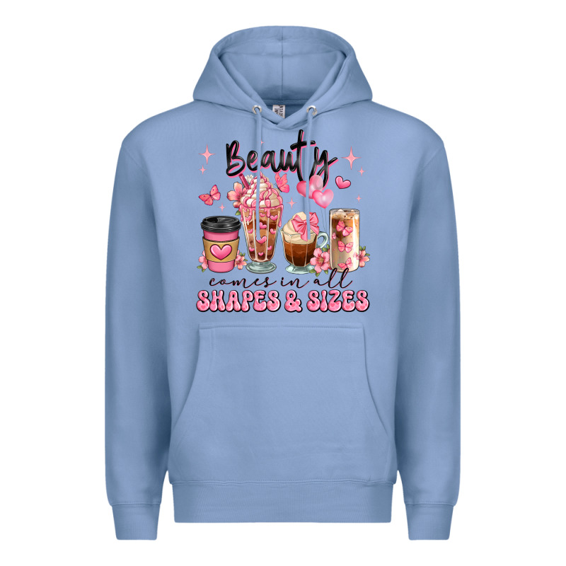 Beauty Comes In All Shapes And Sizes Coffee Cups Premium Hoodie by JahusDesignShop | Teevron