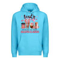 Ocean Blue beauty comes in all shapes and sizes coffee cups Premium Hoodie - JahusDesignShop