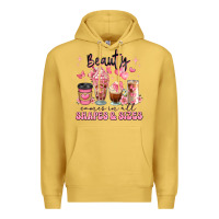 Antique Gold beauty comes in all shapes and sizes coffee cups Premium Hoodie - JahusDesignShop