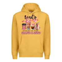 Mustard beauty comes in all shapes and sizes coffee cups Premium Hoodie - JahusDesignShop