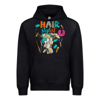 Black bullskull hairstlist Urban Hoodie - AdoDesignShop