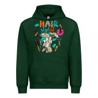 Forest Green bullskull hairstlist Urban Hoodie - AdoDesignShop