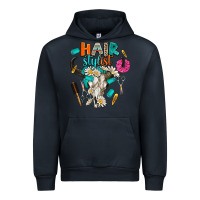 Navy bullskull hairstlist Urban Hoodie - AdoDesignShop