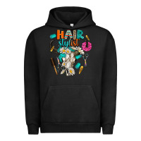 Pigment Black bullskull hairstlist Urban Hoodie - AdoDesignShop