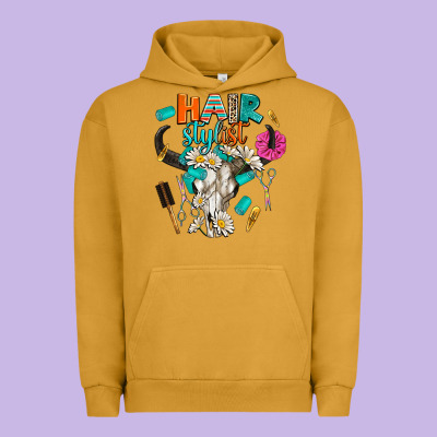 Bullskull Hairstlist Urban Hoodie Designed By Adodesignshop