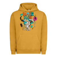 Pigment Peanut Butter bullskull hairstlist Urban Hoodie - AdoDesignShop