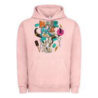 Pigment Salmon bullskull hairstlist Urban Hoodie - AdoDesignShop