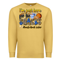 Antique Gold im just here for the snacks basketball sister Premium Sweatshirt - Zillion Design Studio