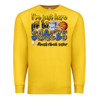 Lemon im just here for the snacks basketball sister Premium Sweatshirt - Zillion Design Studio