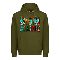 Army Green born is the king Premium Hoodie - AdoDesignShop