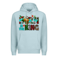 Blue Mist born is the king Premium Hoodie - AdoDesignShop