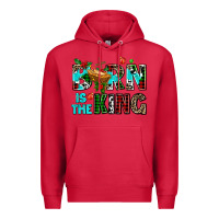 Cardinal born is the king Premium Hoodie - AdoDesignShop