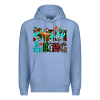 Colony Blue born is the king Premium Hoodie - AdoDesignShop