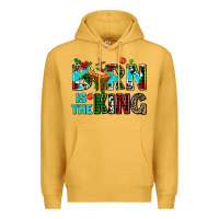 Mustard born is the king Premium Hoodie - AdoDesignShop