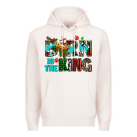 Pale Pink born is the king Premium Hoodie - AdoDesignShop