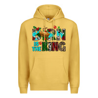 Antique Gold born is the king Premium Hoodie - AdoDesignShop