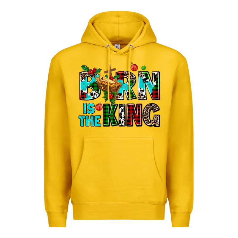 Born Is The King Premium Hoodie by AdoDesignShop | Teevron