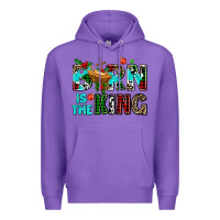 Purple born is the king Premium Hoodie - AdoDesignShop