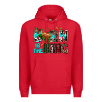 Red born is the king Premium Hoodie - AdoDesignShop