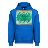 Cobalt green glitter Urban Hoodie - JahusDesignShop