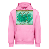 Fuchsia Pink green glitter Urban Hoodie - JahusDesignShop