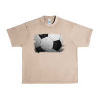French Oak Soccer Ball Brushstroke Urban Heavy Tee - RanaPortraitStore