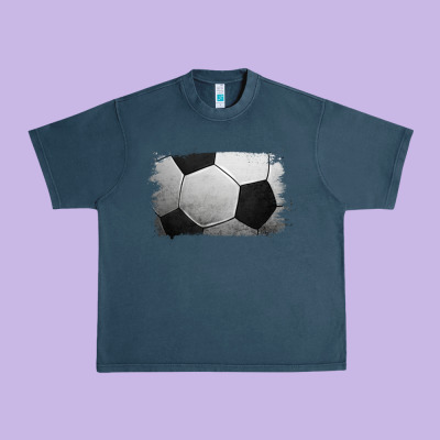 Soccer Ball Brushstroke Urban Heavy Tee Designed By Ranaportraitstore