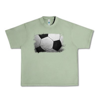 Oil Green Soccer Ball Brushstroke Urban Heavy Tee - RanaPortraitStore