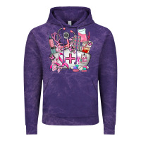 Cloud Purple nurse cancer Vintage Hoodie - AdoDesignShop