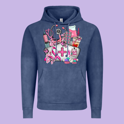 Nurse Cancer Vintage Hoodie Designed By Adodesignshop