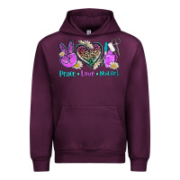 Mauve Wine peace love nail art Urban Hoodie - AdoDesignShop