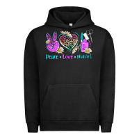 Pigment Black peace love nail art Urban Hoodie - AdoDesignShop