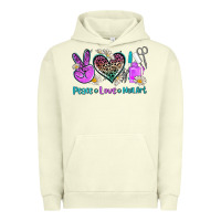 Pigment Pistachio peace love nail art Urban Hoodie - AdoDesignShop