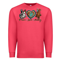 Cardinal peace love cowboy Premium Sweatshirt - texasbilliewilder
