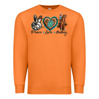 Carrot peace love cowboy Premium Sweatshirt - texasbilliewilder