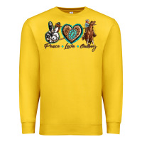 Lemon peace love cowboy Premium Sweatshirt - texasbilliewilder