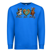 True Royal peace love cowboy Premium Sweatshirt - texasbilliewilder