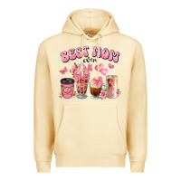 Pina Colada best mom ever floral coffee cups Premium Hoodie - JahusDesignShop