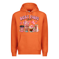 Carrot best mom ever floral coffee cups Premium Hoodie - JahusDesignShop