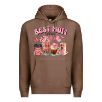 Chestnut best mom ever floral coffee cups Premium Hoodie - JahusDesignShop
