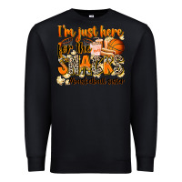 Black im just here for the snacks basketball sister Premium Sweatshirt - Zillion Design Studio