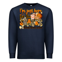 Navy im just here for the snacks basketball sister Premium Sweatshirt - Zillion Design Studio