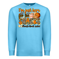 Ocean Blue im just here for the snacks basketball sister Premium Sweatshirt - Zillion Design Studio