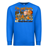 True Royal im just here for the snacks basketball sister Premium Sweatshirt - Zillion Design Studio