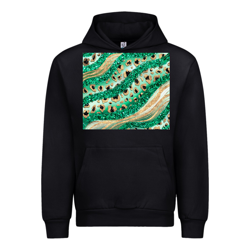 Green Glitter Urban Hoodie by JahusDesignShop | Teevron