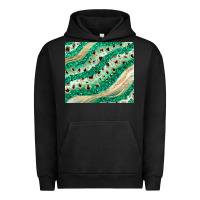 Pigment Black green glitter Urban Hoodie - JahusDesignShop