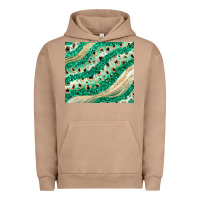Pigment Burro green glitter Urban Hoodie - JahusDesignShop