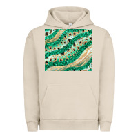 Pigment French Oak green glitter Urban Hoodie - JahusDesignShop